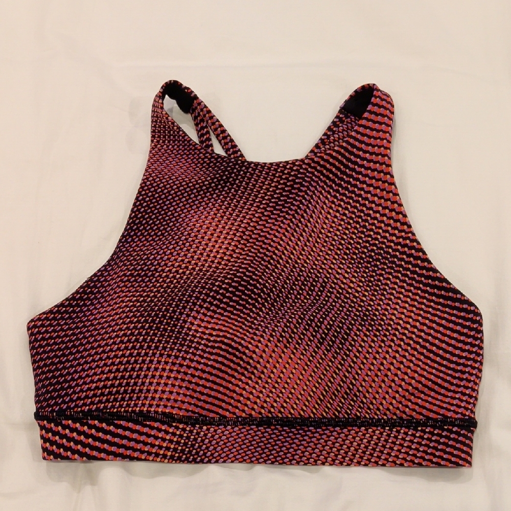 Lululemon Pink Patterned Sports Bra